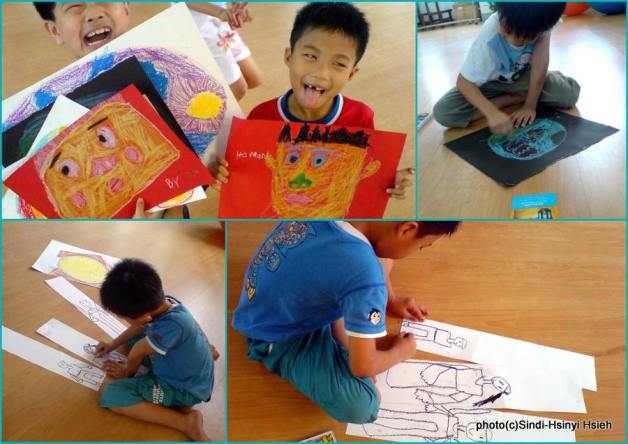 Yoga Drawing at school